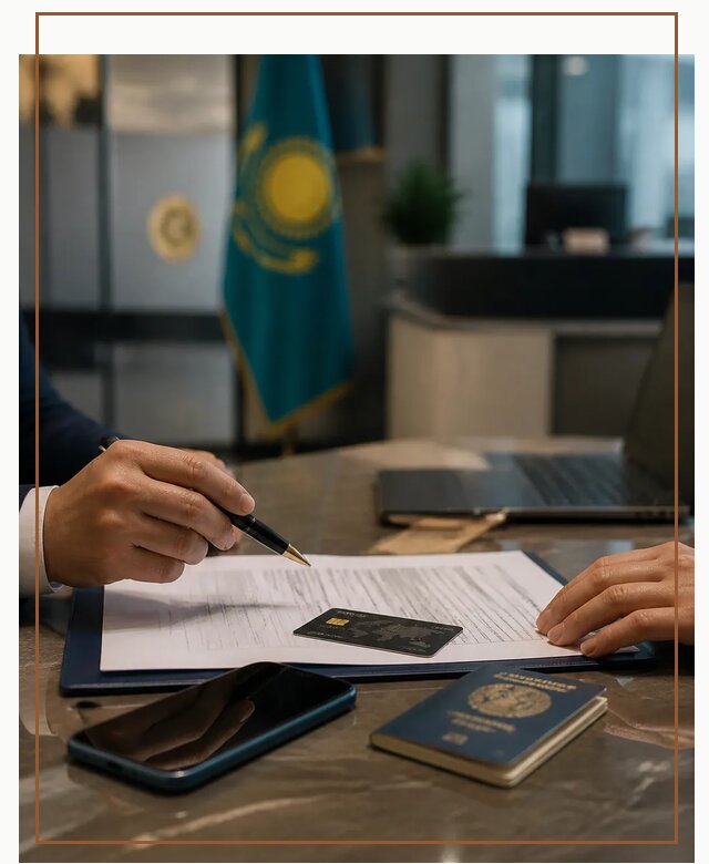 Открытие счета и банковской карты в Казахстане в Муравленке